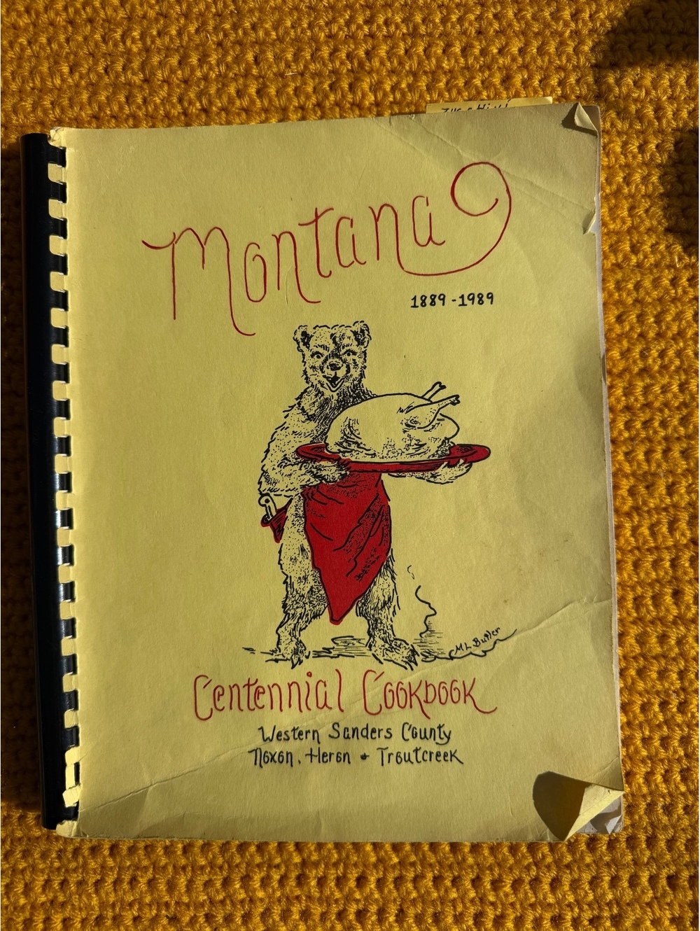 Vintage 1989 Montana Cookbook